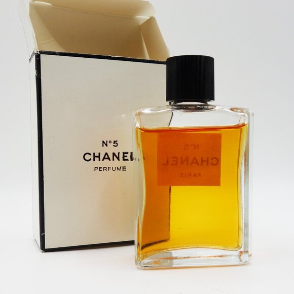 Vintage Chanel No 5 Perfume 1oz/ Size 7 with Original Box - Picture 2 of 8